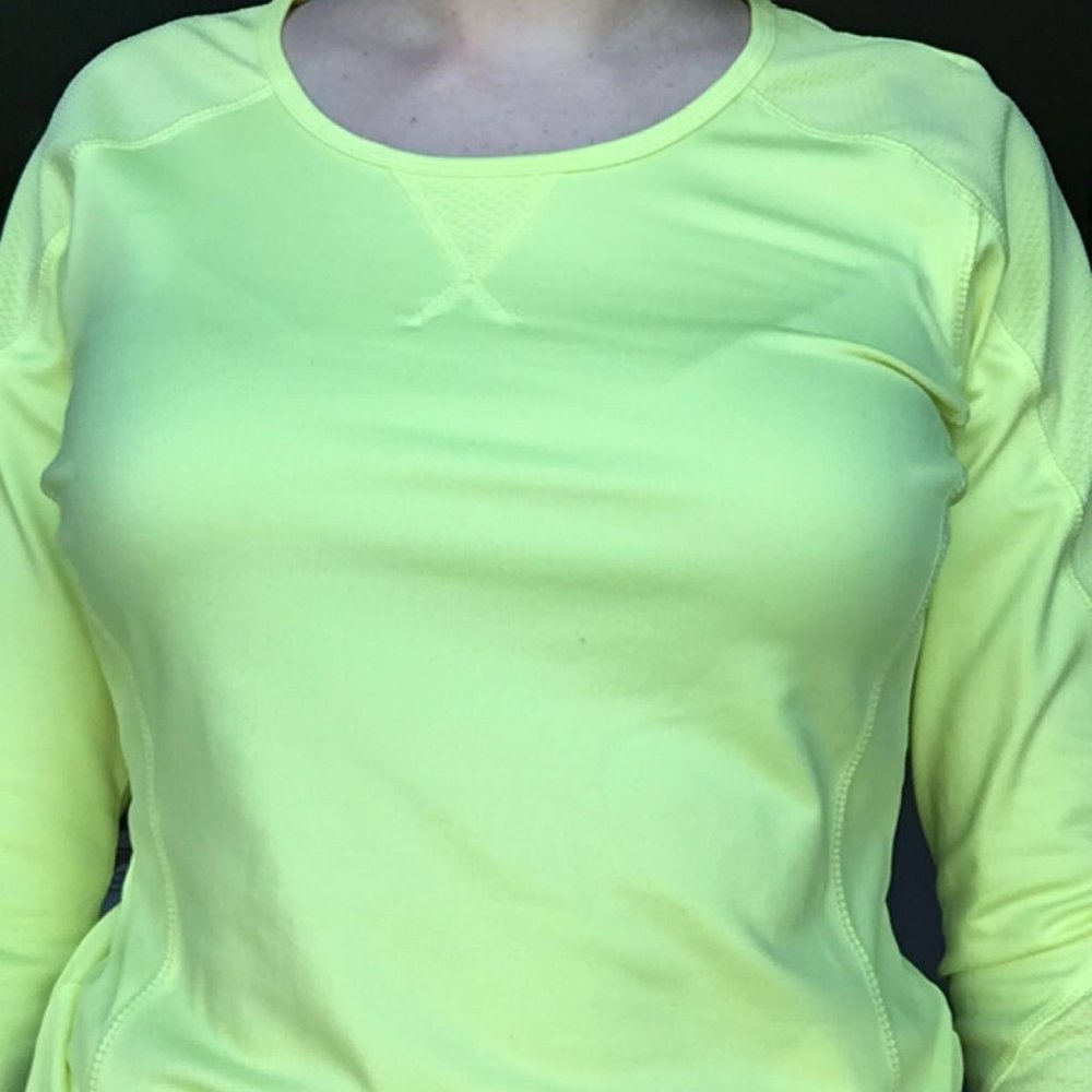 Neon yellow DRYTEK Tekgear long sleeve shirt